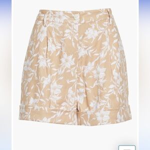 Rag & Bone Ivy Print Linen Blend Shorts